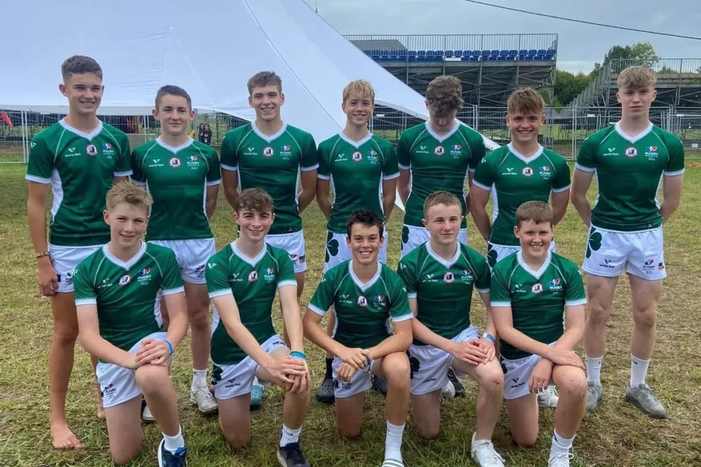 L'équipe d'Irlande masculine lors de la rugby Heritage Cup