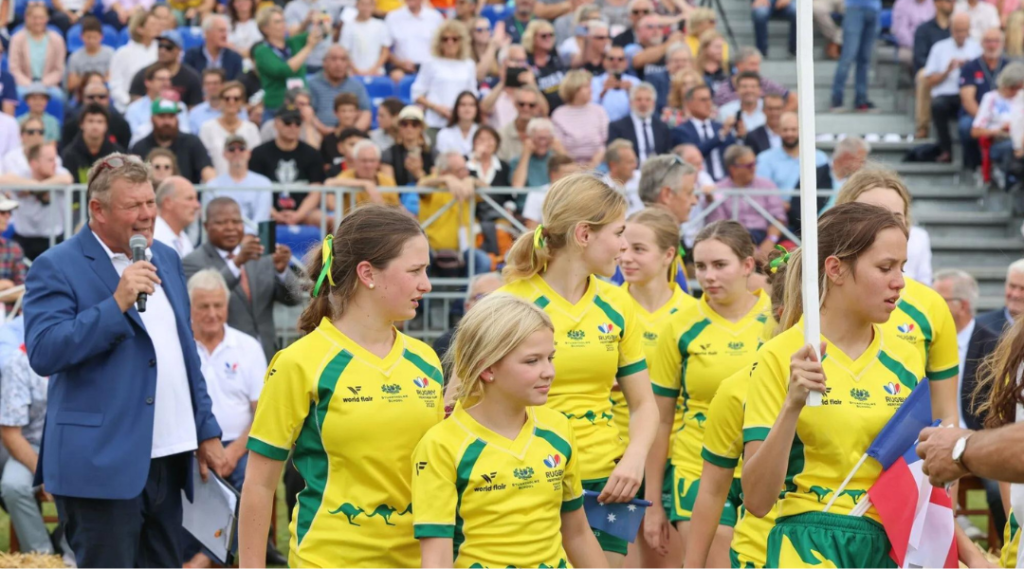 Equipe d'Australie féminine lors de la Rugby Heritage Cup