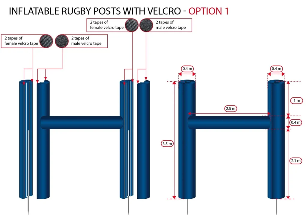 Schema de poteau de rugby World Flair