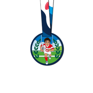 Pack of 10 rugby school medals