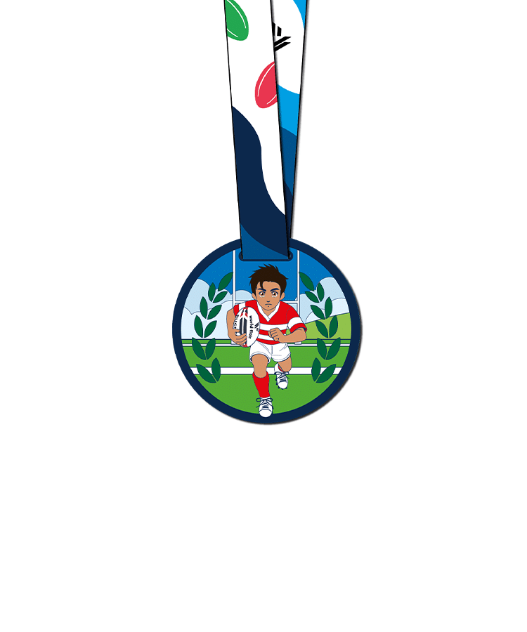 Medaille ecole de rugby World Flair