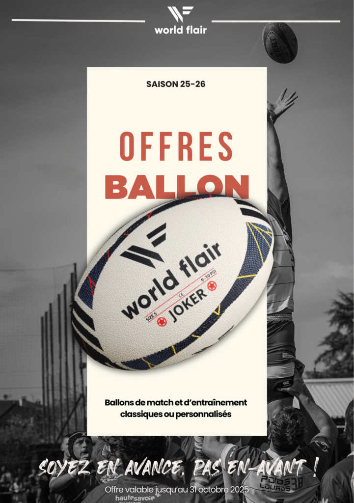 Page de couverture - offre ballon de rugby