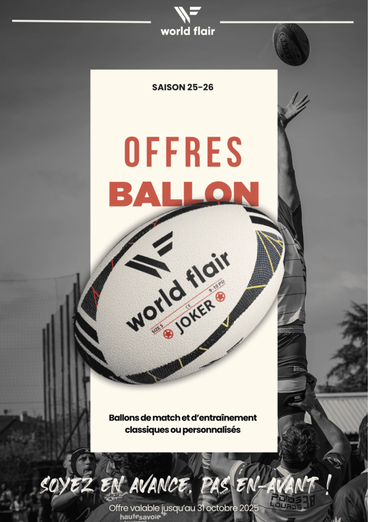 Page de couverture - offre ballon de rugby